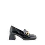 JD Mocassino Donna Naplak Nero Con Staffa Oro