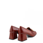 JD Mocassino Donna In Naplak Ruggine Con Staffa Oro