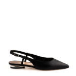 JD Slingback Donna In Pelle Nera