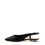 JD Slingback Donna In Pelle Nera