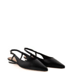 JD Slingback Donna In Pelle Nera