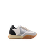 Keh-Noo Sneakers Donna Pelle Bianca E Argento