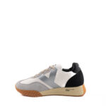 Keh-Noo Sneakers Donna Pelle Bianca E Argento