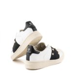 Moa Sneakers Donna Bianca Con Fascia E Borchie