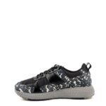 Moa Sneakers Donna Running Nera Con Pitone