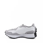 New Balance Sneakers Donna 327 Pelle Bianca E Logo Rosa