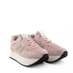 New Balance Sneakers Donna 574 Rosa Con Platform