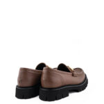 Seboy's Mocassino Donna In Pelle Marrone Con Staffa