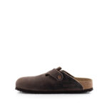 Birkentock Boston Sabot Unisex In Pelle Marrone