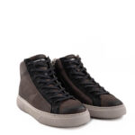 Crime London Sneakers Uomo Alta Marrone Invecchiato