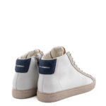 Crime London Sneakers Uomo Alta Bianca E Cuoio