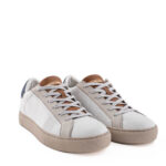 Crime London Sneakers Uomo Bianca E Cuoio