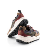 Flower Mountain Sneakers Uomo Yamano Blu Lacci Bordeaux