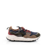 Flower Mountain Sneakers Uomo Yamano Blu Lacci Bordeaux