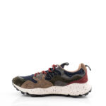 Flower Mountain Sneakers Uomo Yamano Blu Lacci Bordeaux