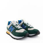 New Balance Sneakers Uomo 574 Verde E Beige