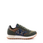Sun 68 Sneakers Uomo Verde Militare Con Maxi Logo