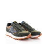 Sun 68 Sneakers Uomo Verde Militare Con Maxi Logo