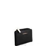Coccinelle Portacarte Donna Con Bottone E Zip Nero