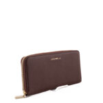 Coccinelle Portafogli Donna Zip Around Marrone