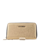 Love Moschino Portafogli Donna Zip Around Saffiano Oro