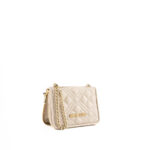Love Moschino Mini Portafoglio Donna Avorio Con Catena