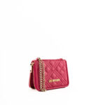 Love Moschino Mini Portafoglio Donna Fuxia Con Catena