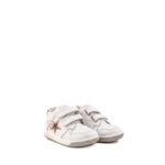 Falcotto Polacchina Bimba Bianca Con Velcro E Dettagli Zebra