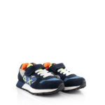 Sun 68 Sneakers Bambino Blu Con Maxi Logo E Lacci Elastici