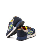 Sun 68 Sneakers Bambino Blu Con Maxi Logo E Stringa