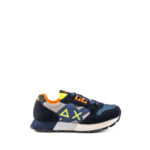 Sun 68 Sneakers Bambino Blu Con Maxi Logo E Stringa