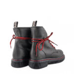 RPK Anfibio Donna Pelle Grigia Vintage E Impunture Rosse