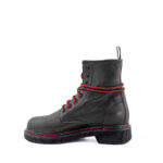 RPK Anfibio Donna Pelle Grigia Vintage E Impunture Rosse