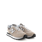 New Balance Sneakers Donna 574 Bianco Sporco Con Dettagli Maculati