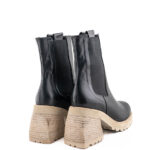 The S. Tronchetto Donna Nero Con Tacco E Suola Latte
