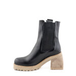 The S. Tronchetto Donna Nero Con Tacco E Suola Latte