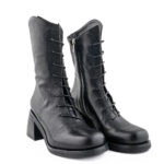 The S. Tronchetto Donna Nero Con Stringhe E Zip