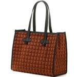 Bprime Borsa Donna Shopping Tote Cuoio
