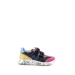 Naturino Scarpa Bambina Nera Con Glitter Multicolore E Velcro