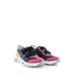 Naturino Scarpa Bambina Nera Con Glitter Multicolore E Velcro