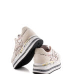 Premiata Sneakers Donna Modello Beth In Pizzo Bianco