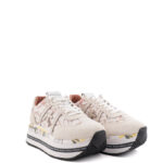 Premiata Sneakers Donna Modello Beth In Pizzo Bianco