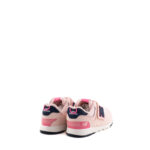 New Balance Sneakers Bambina 574 Camoscio E Tela Rosa Con Fragoline