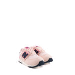 New Balance Sneakers Bambina 574 Camoscio E Tela Rosa Con Fragoline