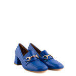 JD Mocassino Donna Bluette Con Tacco Quadrato