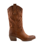Repko Stivale Texano Donna In Pelle Marrone