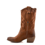Repko Stivale Texano Donna In Pelle Marrone