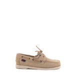 Sebago Docksides Portland Donna In Camoscio Sabbia