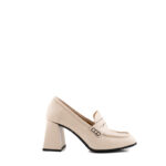 Silvia Rossini Mocassino Donna In Naplack Bianco Latte