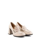 Silvia Rossini Mocassino Donna In Naplack Bianco Latte